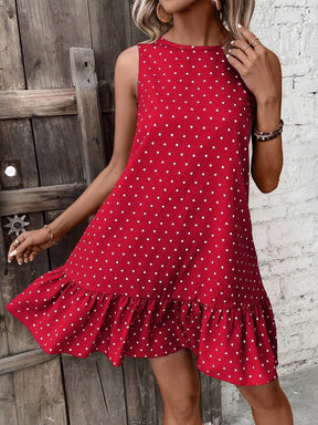 Vestido Feminino Com Babado Heart - Tanzille