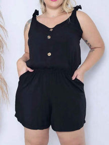 Macaquinho Feminino Plus Size Mademoiselle - Tanzille