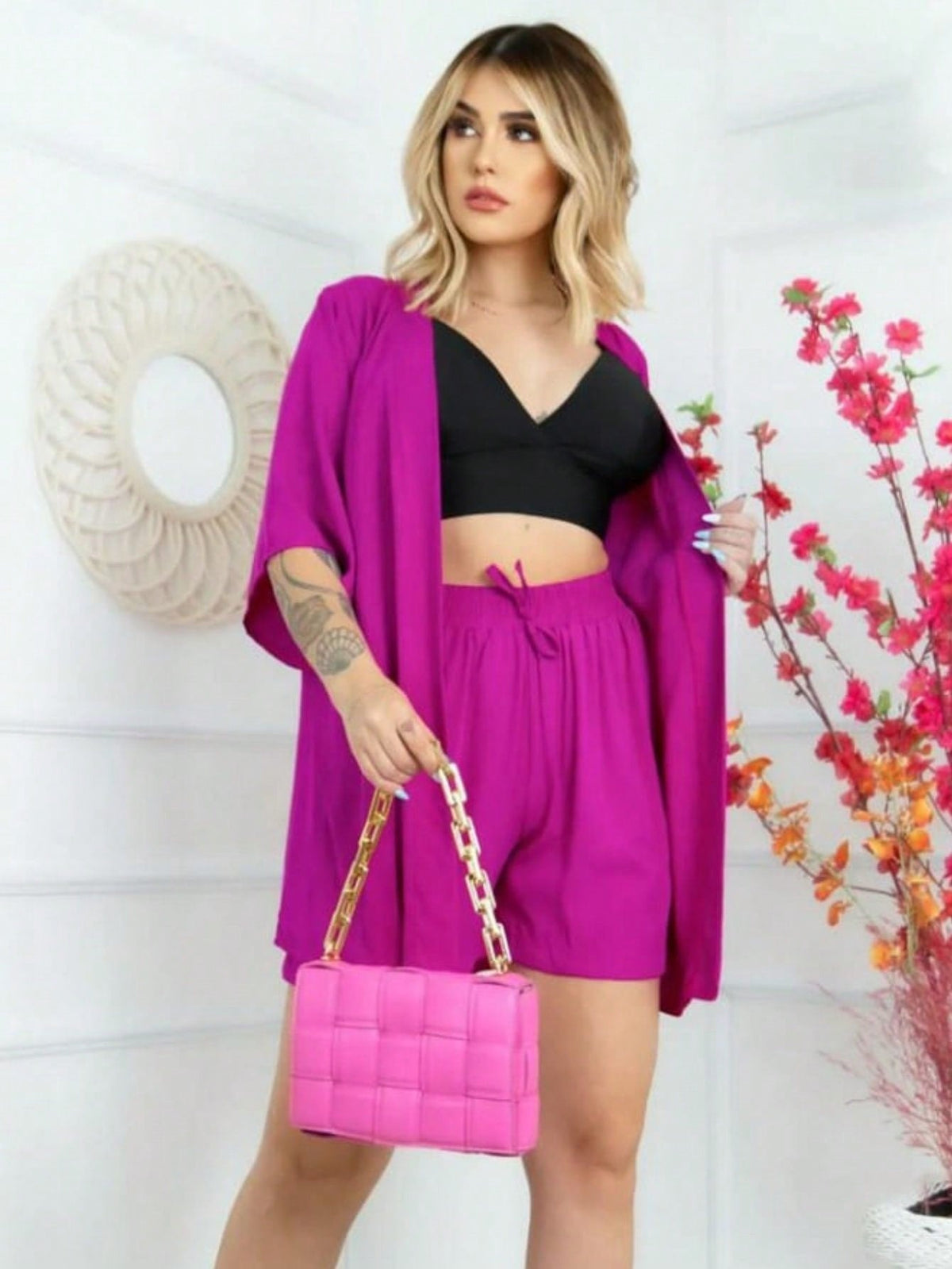 Conjunto Feminino Kimono Verão Vogue - Tanzille