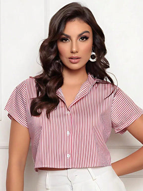 Camisa Feminina Manga Longa Listrada Social - Tanzille