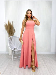 Vestido Feminino Longo com Fenda Mariah - Tanzille